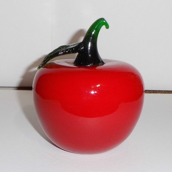Glass Red Apple - Picture 1 of 5